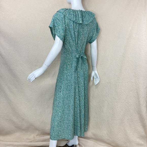 VTG 80s E.D.Michaels by Melanie Drucker Rayon Floral Midi Dress - Picture 5 of 16
